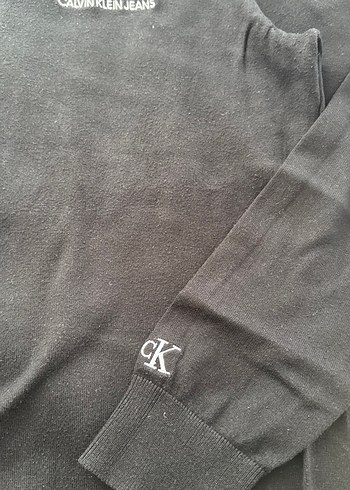 Siyah Erkek Uzun Kollu triko kazak orjinal CK marka - Görsel 3