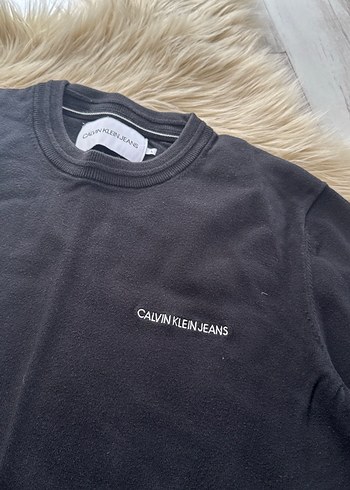 Siyah Erkek Uzun Kollu triko kazak orjinal CK marka - Görsel 2