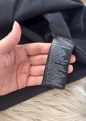 Siyah Erkek Uzun Kollu triko kazak orjinal CK marka - Görsel 4
