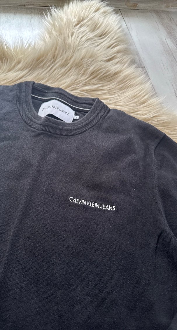 Siyah Erkek Uzun Kollu triko kazak orjinal CK marka - Görsel 2