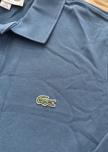 Lacoste Mavi Uzun Kollu Polo lacoste orjinal erkek - Görsel 2