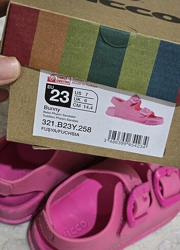 23 Beden Vicco 23 numara pembe ayakkabı