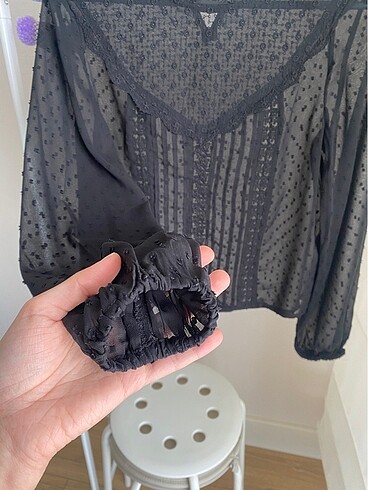 Stradivarius Stradivarius Xs Dantelli Bluz