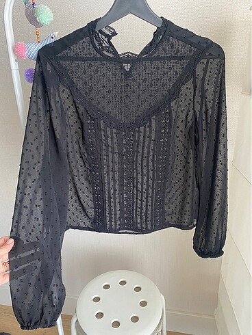Stradivarius Xs Dantelli Bluz