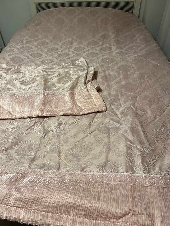 Pembe Pastel Renkli Yatak Örtüsü - Görsel 3