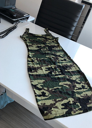 Asker yeşil elbiSe