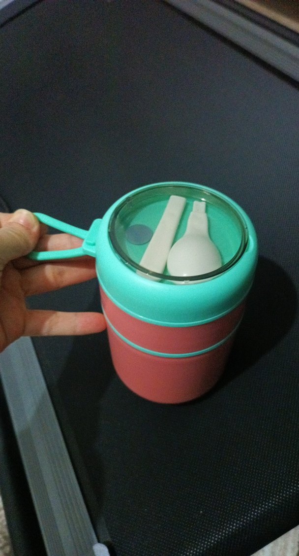 Pastel Pembe Çok Katlı Yemek Kabı Sıfır TEMİZ HİC KULLANİLMADİ - Görsel 2