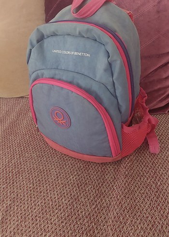 United Colors of Benetton Gri-Pembe Sırt Çantası