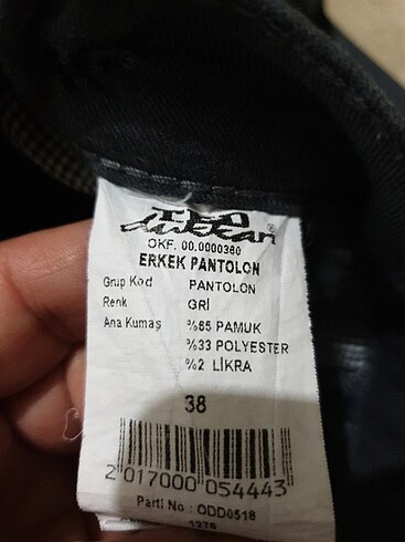 15-16 Yaş Beden Ted Koleji 38 beden Erkek Pantolon