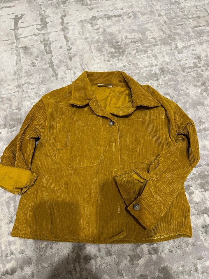 Kız çocuk kadife gömlek - Görsel 2