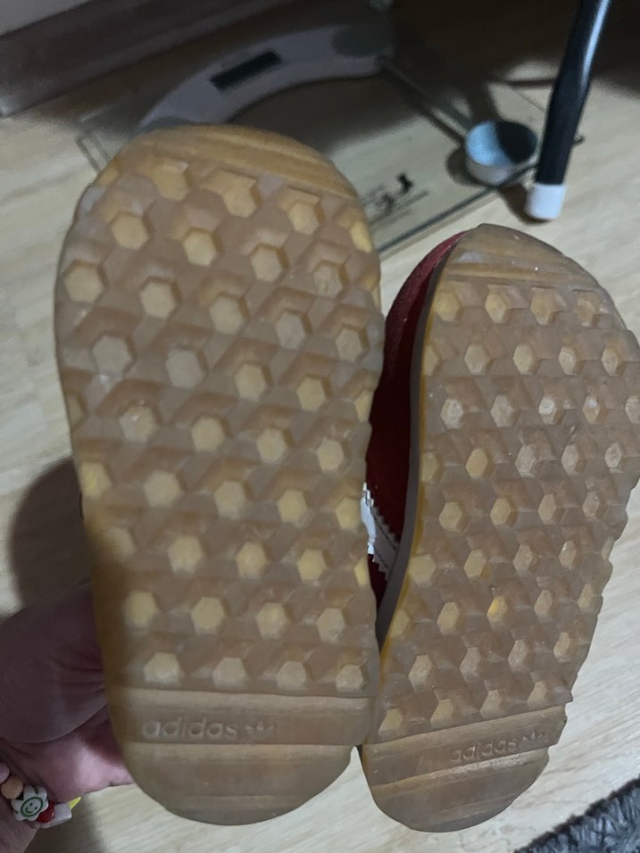 Kız Çocuk Kırmızı Cırt Cırtlı Spor Ayakkabı - Görsel 3