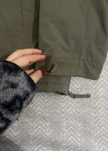 Gri Kapüşonsuz Streetwear Yağmurlukkanguru - Görsel 2