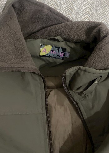 Gri Kapüşonsuz Streetwear Yağmurlukkanguru - Görsel 6