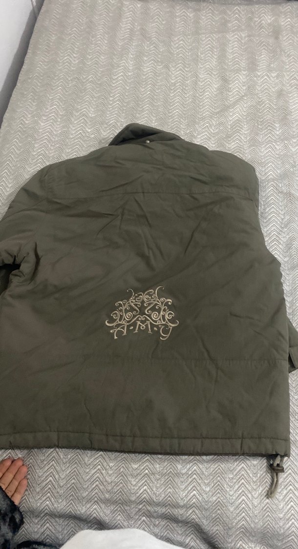 Gri Kapüşonsuz Streetwear Yağmurlukkanguru - Görsel 3