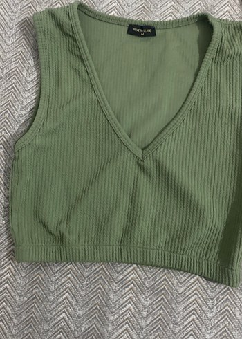 Kırmızı Kısa Kollu V Yaka Kadın Atlet - Görsel 2