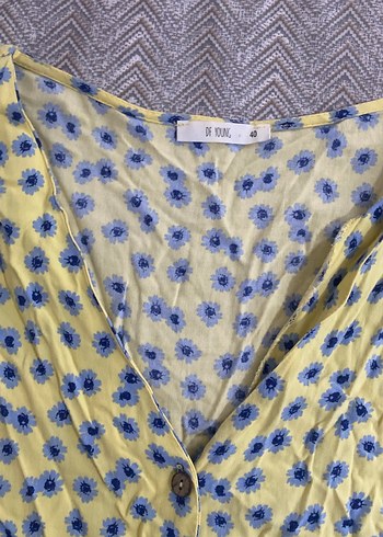 Sarı çiçekli elbise - Görsel 2