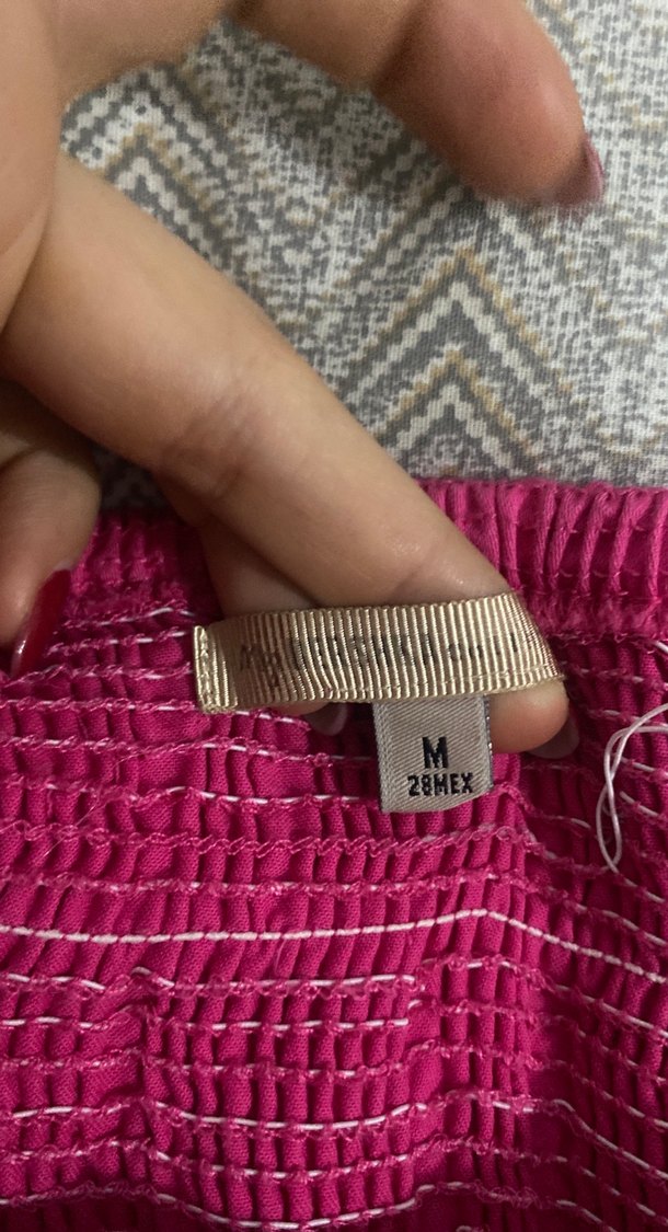 Pembe Straplez elbise - Görsel 2