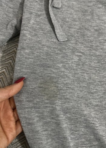 Gri Kadın Pamuklu Rahat Kesim Eşofman - Görsel 2