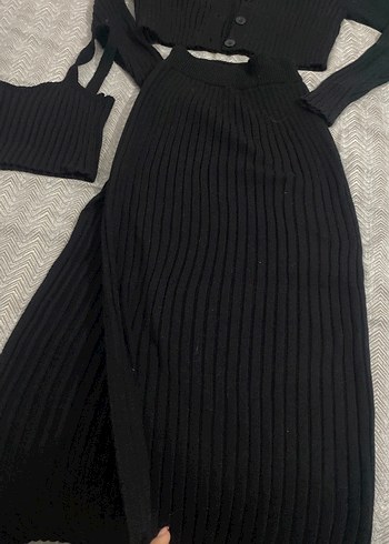 Siyah Uzun Triko takım - Görsel 4