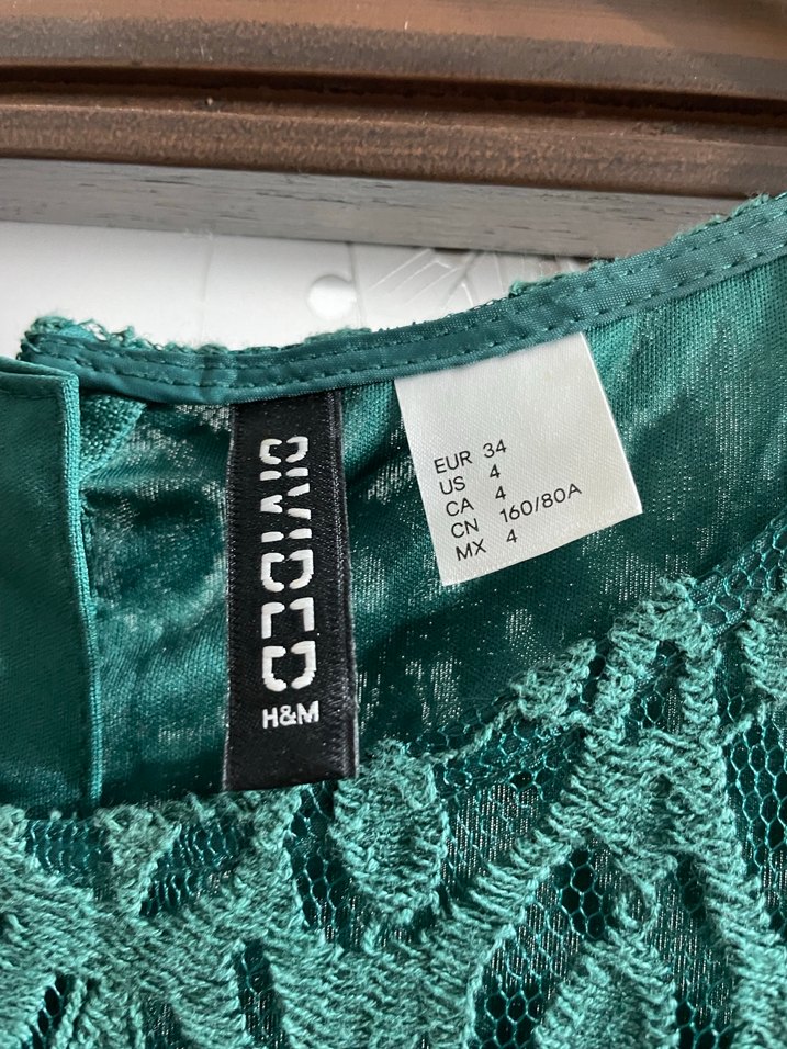 Dantel Detaylı Turkuaz Midi Bohem Elbise - Görsel 4