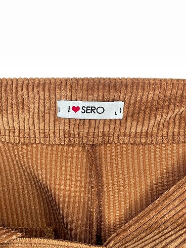 l Beden camel Renk Tasarımcı Kumaş Pantolon %70 İndirimli.