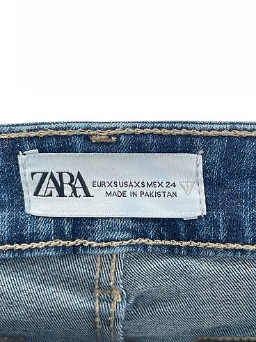 xs Beden lacivert Renk Zara Skinny %70 İndirimli.