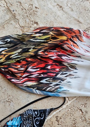 bolerolu  taşlı renkli mayokini - Görsel 7