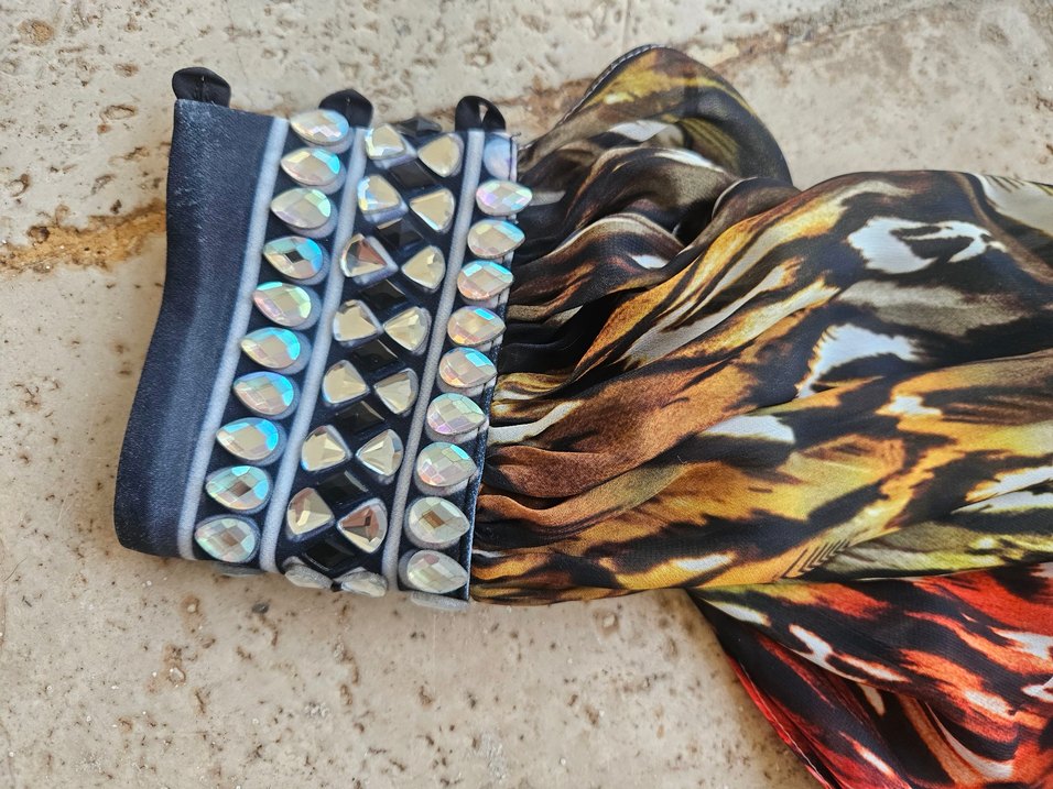 bolerolu  taşlı renkli mayokini - Görsel 3