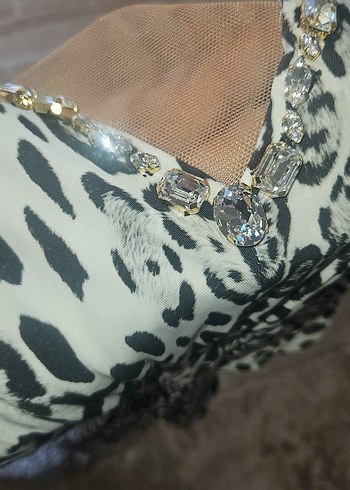 Kadın Yılan Desenli Uzun Tulum - Görsel 11