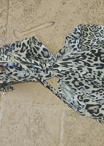 Kadın Yılan Desenli Uzun Tulum - Görsel 10