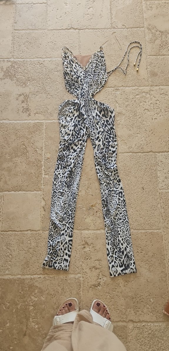 Kadın Yılan Desenli Uzun Tulum - Görsel 2