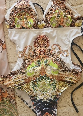 Uzun Kol Desenli Bohem Kimono - Görsel 3