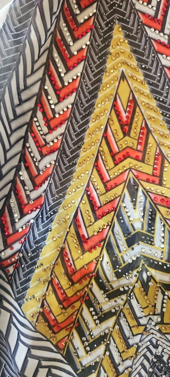 Bohem Çok Renkli Uzun Desenli Elbise - Görsel 4