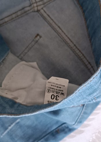 30 Beden Mavi Regular Fit Kadın Denim Pantolon