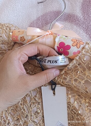 Payetli Gold elbise - Görsel 5