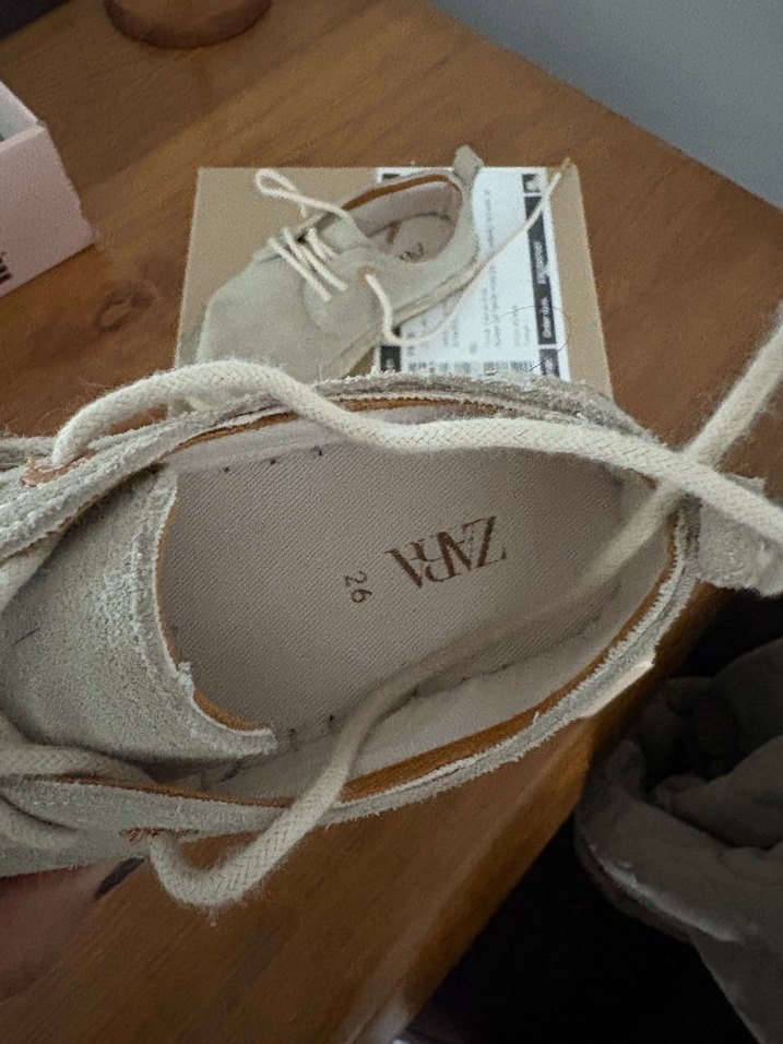 Bej Süet Erkek Çocuk Özel Ayakkabısı - Görsel 2