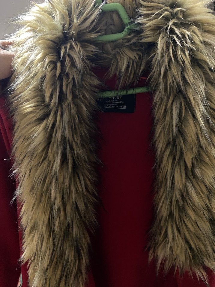 Kürk Yaka Detaylı 38 beden kalıbı geniş 40 beden uyar - Görsel 4