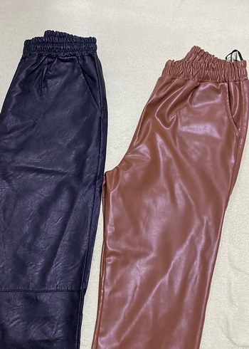 3 adet deri pantolon sıfır - Görsel 2