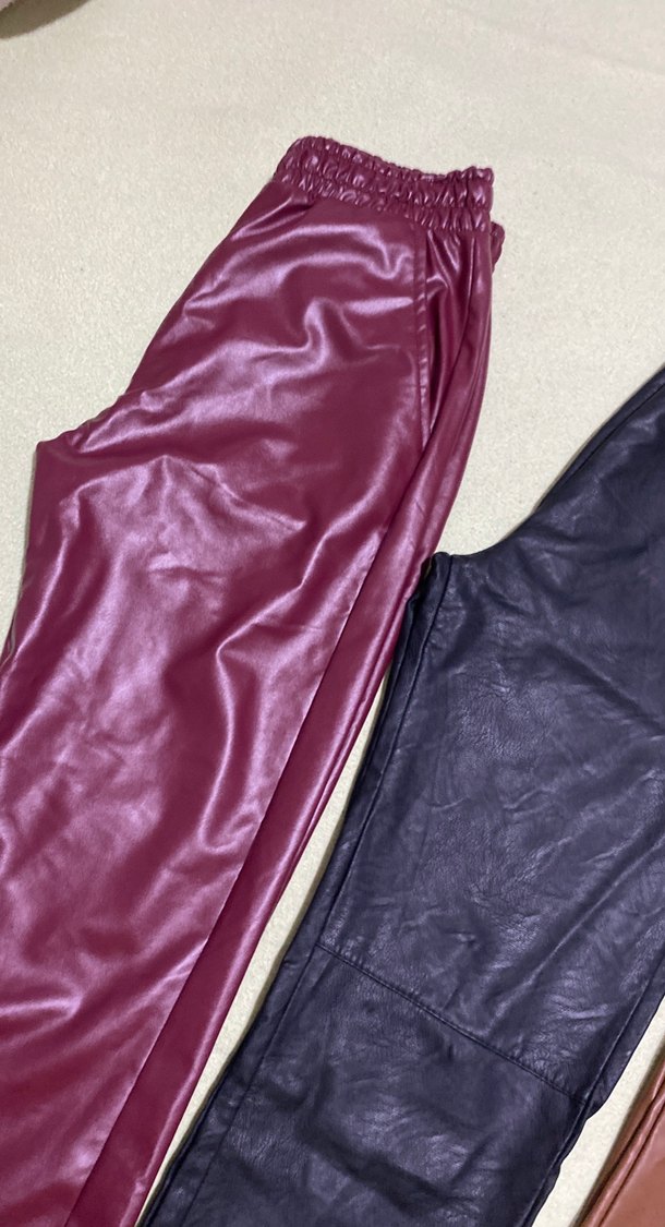 3 adet deri pantolon sıfır - Görsel 3