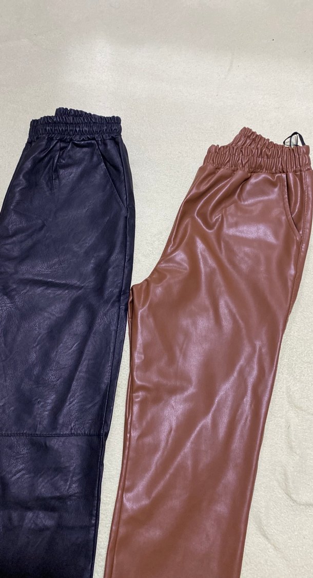 3 adet deri pantolon sıfır - Görsel 2