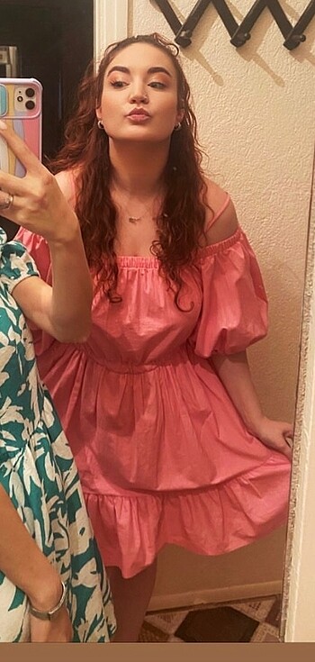 Pembe elbise - Görsel 4