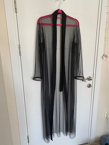 Taşlı tül abaya