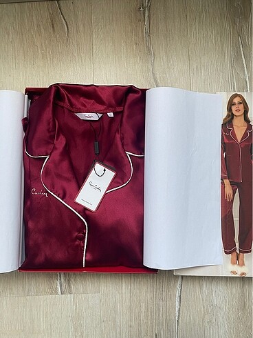Pierre Cardin Biyeli saten pijama takımı