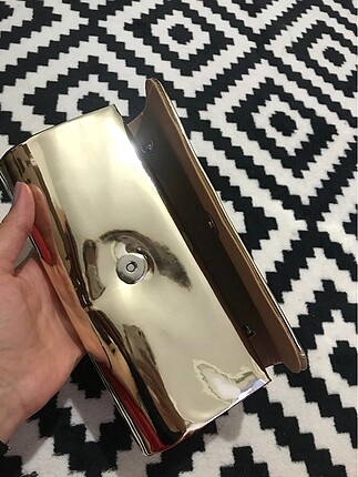  Beden altın Renk Gold el çantası