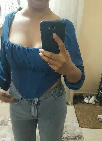 s Beden lacivert Renk Kadin crop