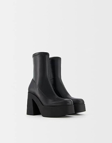 bershka streç topuklu bot