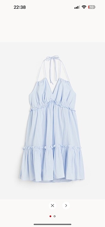 H&M fırfırlı elbise