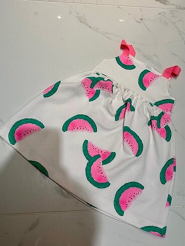 Zara Zara karpuz desenli elbise 12-18 ay
