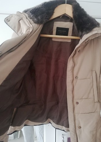 s Beden camel Renk Kürklü Bej Kadın Kışlık mont