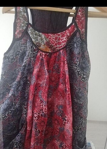 Cep detaylı efil efil pareo elbise - Görsel 3